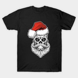 Sugar Skull Santa Christmas Shirt T-Shirt